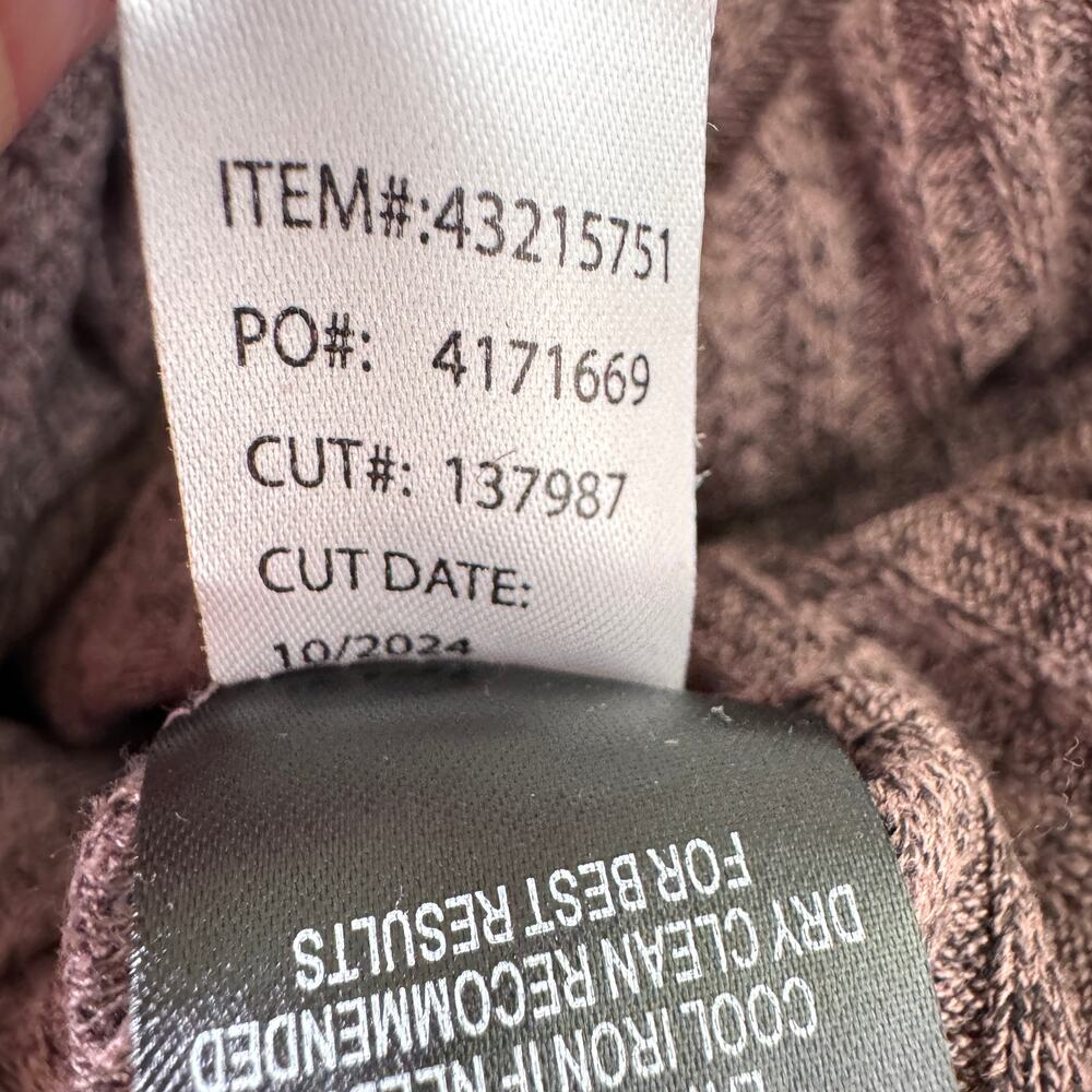 Torrid Women Tea Length Hacci Rib Column Dress Size 2X Long Sleeve Neutral Taupe - Picture 11 of 11
